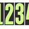 5 1/2 inch Chartreuse Adhesive Number {EZ107}