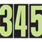 9 1/2 inch Chartreuse Adhesive Number {EZ111}