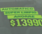 15 inch Long Chartreuse Spanish Adhesive Sign  {EZ116}