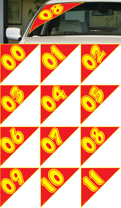 Red & Yellow Angle Year Models {EZ146-R}