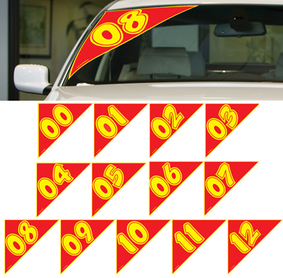 Red & Yellow Angle Year Models {EZ146-R}