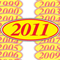 Red & Yellow Oval Year Model {EZ198-R}