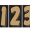 7 1/2 inch Gold & Black Adhesive Number {EZ200}