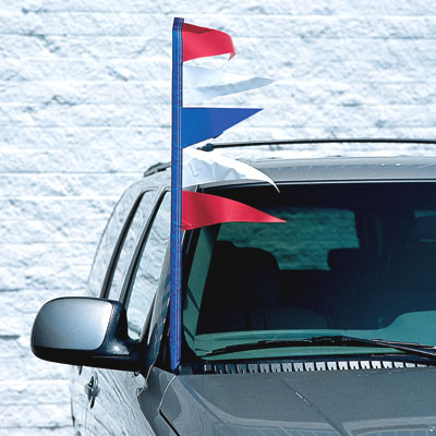 Plasticloth Antenna Pennants {EZ340}