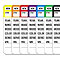 Color Stripe Key Tags {EZ423}