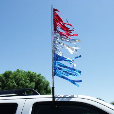 Metallic Antenna Fringe Clip-On Flag Kit{EZ613}