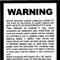 Prop. 65 Decal - English Only {EZ618} Prop. 65 Decal - English Only {EZ618}