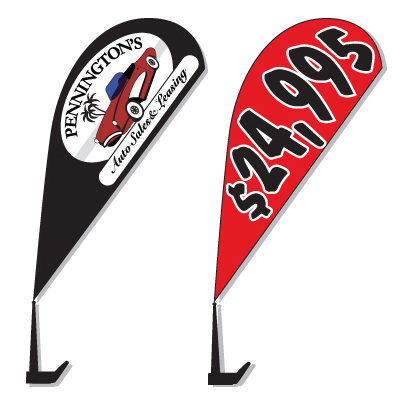 Custom Clip-On Paddle Flag {EZ884-CUST}