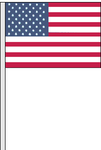 U.S. Poly Antenna Flag {EZ315}
