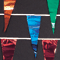 60ft. Metallic Rainbow Pennants {EZ318} 60ft. Metallic Rainbow Pennants {EZ318}