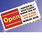 Open/Close Sign - Horizontal {EZ910-H}