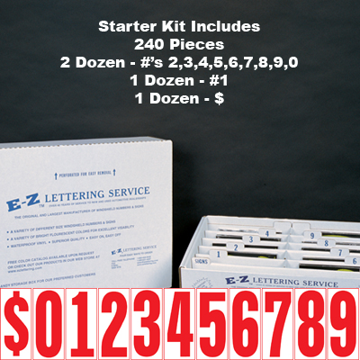 5 1/2 inch Tall Red & White Starter Kit {EZ123}