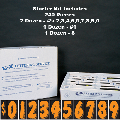 7 1/2 Tall Fluorescent Fire Red Starter Kit {EZ161}