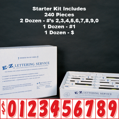 7 1/2 Tall Red & White Starter Kit{EZ171}