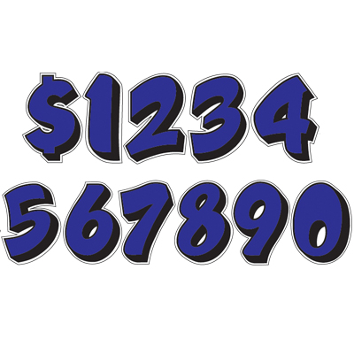 Die Cut Graphic Blue/Black {EZ186-B}