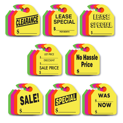 Large Rearview Mirror Tags {EZ203}