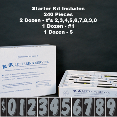 7 1/2 Tall Silver & Black Starter Kit {EZ208}