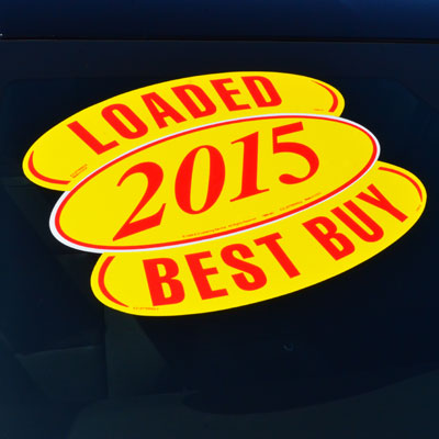 Red & Yellow Reverse Arch Slogan {EZ219-R}