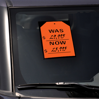 Red Stick-On Tags {EZ260-RED}