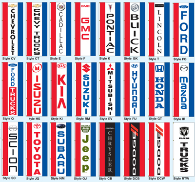 Vertical Dealer Drape Flag - Double Face {EZ285DB}