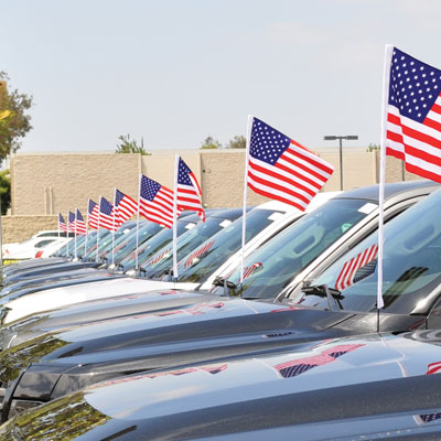 U.S. Cloth Antenna Flag {EZ314}