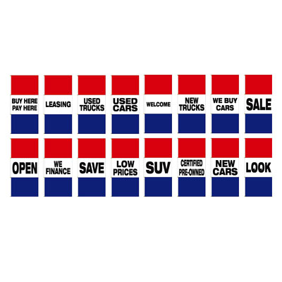 Horizontal Slogan Drape Flag - Double Face {EZ372DB}