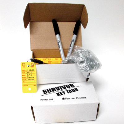 Survivor Key Tags ™- Box of 250 {EZ400-250}