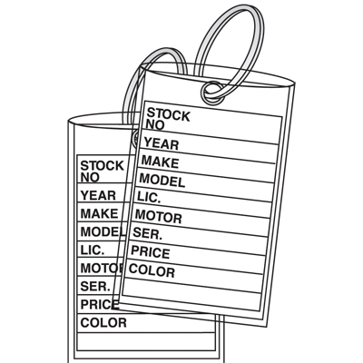 3-Piece Key Tags  {EZ402}