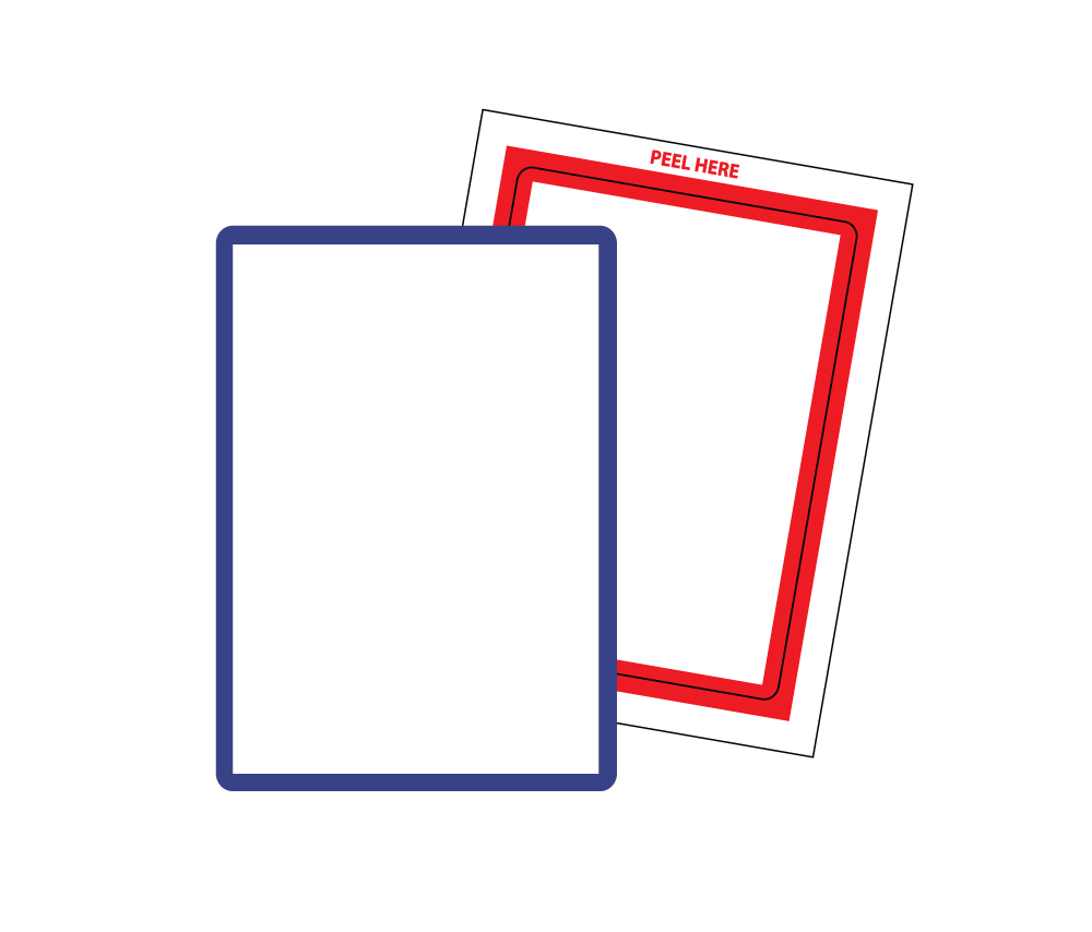 Blank & Border Stock Stickers {EZ410}