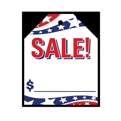 Large Stick-On Decal Tag (EZ448)
