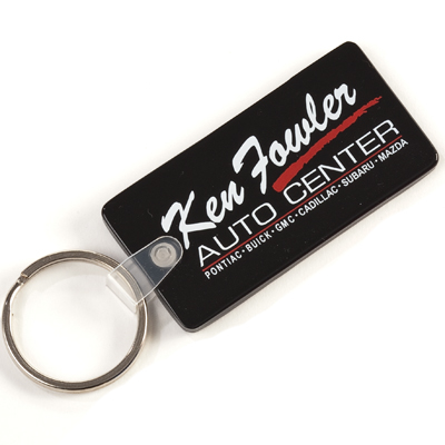 Unique Shape Soft-Touch Key Fob {EZ475}