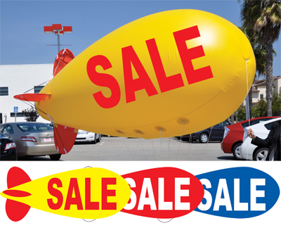 Giant 17' SALE Blimp Balloon {EZ541-SALE}