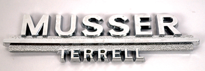 Chrome Plated Plastic Nameplates {EZ602}