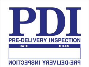 Pre-Delivery Inspection Static Decals {EZ616}