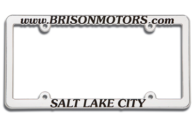 Chrome Plated Plastic License Frames 1 Color{EZ707-1}