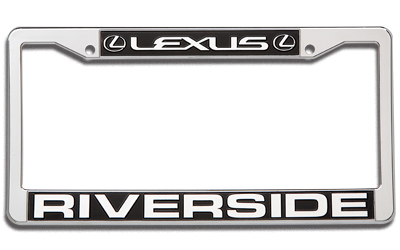 Metal License Frames Polished Copy {EZ701-3}