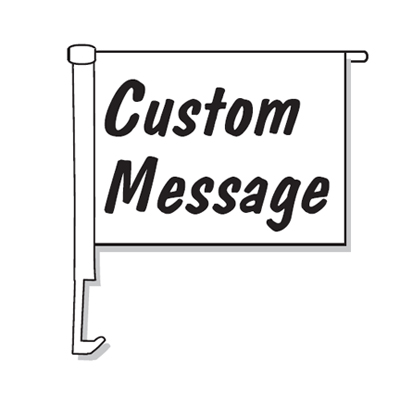 Custom Clip-On Boom Pole Car Window Flags {EZ886-CUST}