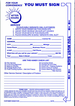 Drop Box Envelopes {EZ992}