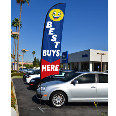 12 FT Feather Flag Kit w/ Cross Base