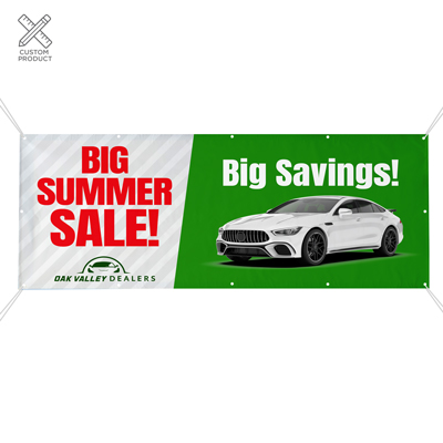 Custom Vinyl Banner 3ft. x 10ft.