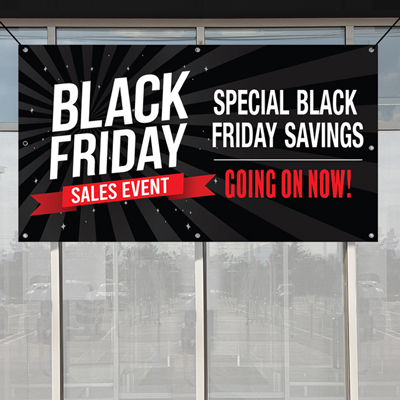 Black Friday Vinyl Banner - 3ft. x 5ft.
