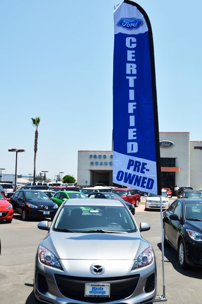 Custom Red Yamaha 15' Feather Banner Swooper Flag Kit with pole+spike