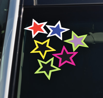 Windshield Adhesive Stars {EZ185}