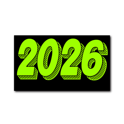 Chartreuse (Fluorescent Lime) Year Model Sign {EZ191}