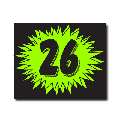 Burst Year Model Sign {EZ193}