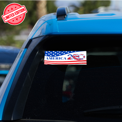 America 250 Slogan Decal