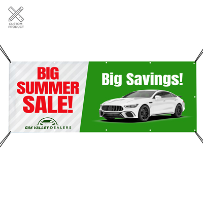 Custom Vinyl Banner 3ft. x 10ft.{EZ438-3X10}