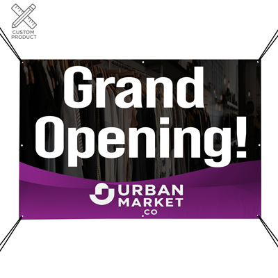 Custom Vinyl Banner - 3ft. x 5ft. {EZ438-3x5}