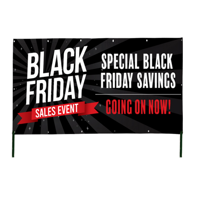 Black Friday Vinyl Banner - 3ft. x 5ft.