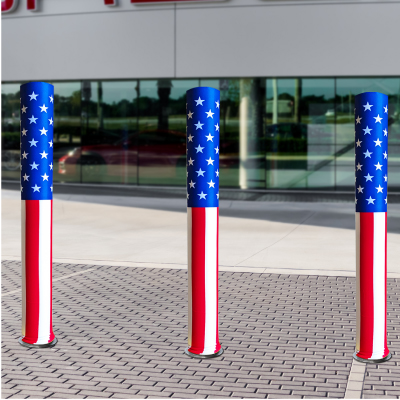 Patriotic USA Bollard Covers
